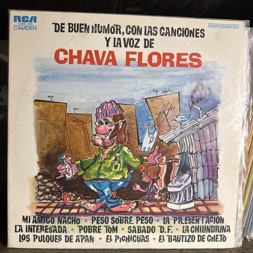 CHAVA FLORES & MARIACHI ATENGUILLO- DE BUEN HUMOR CON LAS CANCIONES- SOC, MEX LP