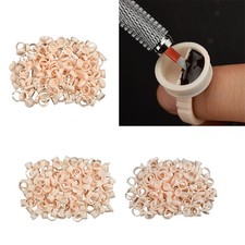 100 st&uuml;cke silikon pigment ringe tattoo tinte tassen make-up ring kleber halter