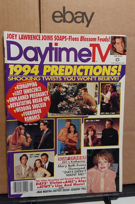 Daytime TV Magazine January 1994 Predictions General Hospital Guiding Light