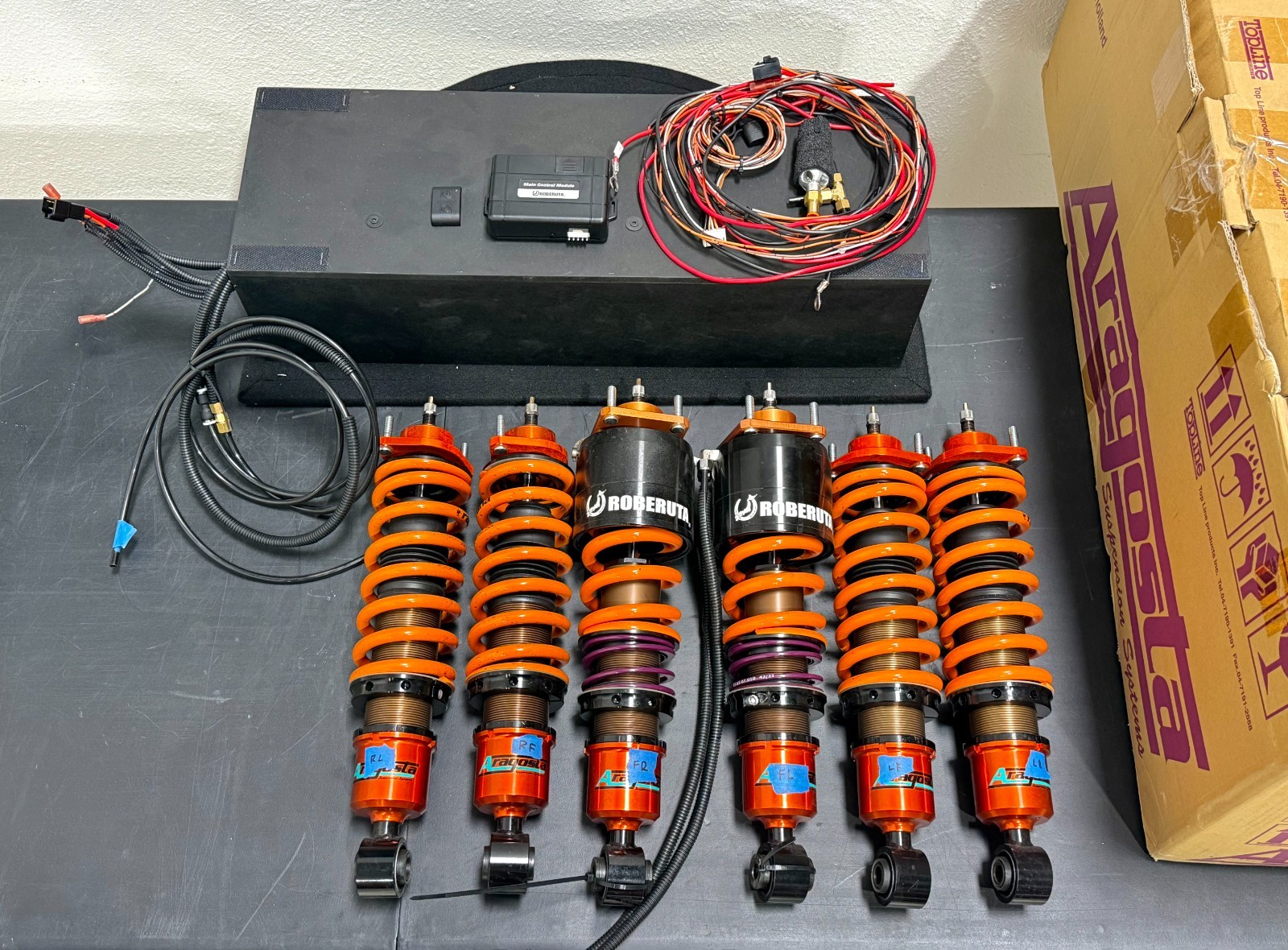 Aragosta Type S Coil Over Suspension Kit w/Lift Ferrari 512TR