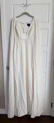 marchesa notte Women s Cape Dress  ( Toile Muslim) Ivory Size 6