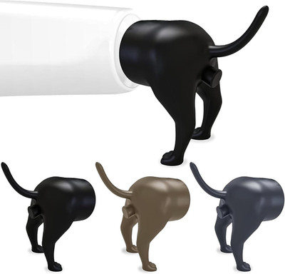 Gag Gifts - White Elephant Gifts, 3Pcs Pooping Dog B*Tt Toothpaste Topper, Funny