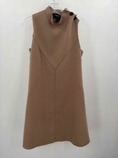 Pre-Owned Derek Lam Tan Size 2 Shift Knee Length Sleeveless Dress