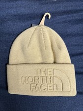 The North Face Knit Hat Urban Embossed Logo Beanie Unisex OS New Khaki Stone