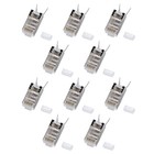10Pcs Network Connectors RJ45 Cat7 Shield FTP 1.45mm 8P8C Plugs