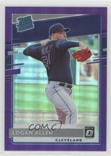 2020 Donruss Optic Rated Rookies FOTL Purple Pandora Prizm 20/99 Logan Allen a8r