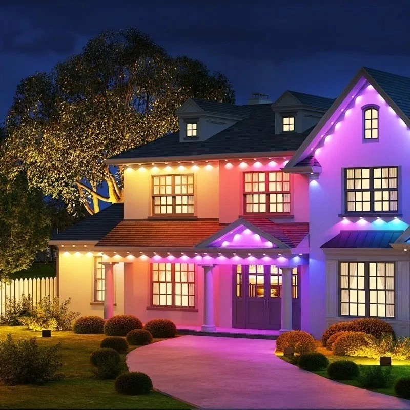 Permanent Outdoor Lights for House, 150ft RGB+IC Smart Outdoor Decor, 50+ Sce... - Image 4 of 4