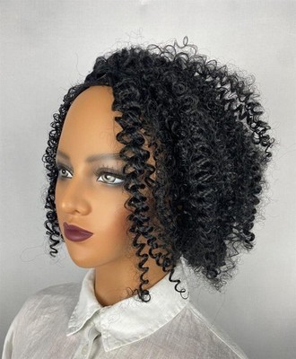 Afro Frisur Perücke Schwarz Cosplay Wig Gelockt bob Party Voluminös Karneval 