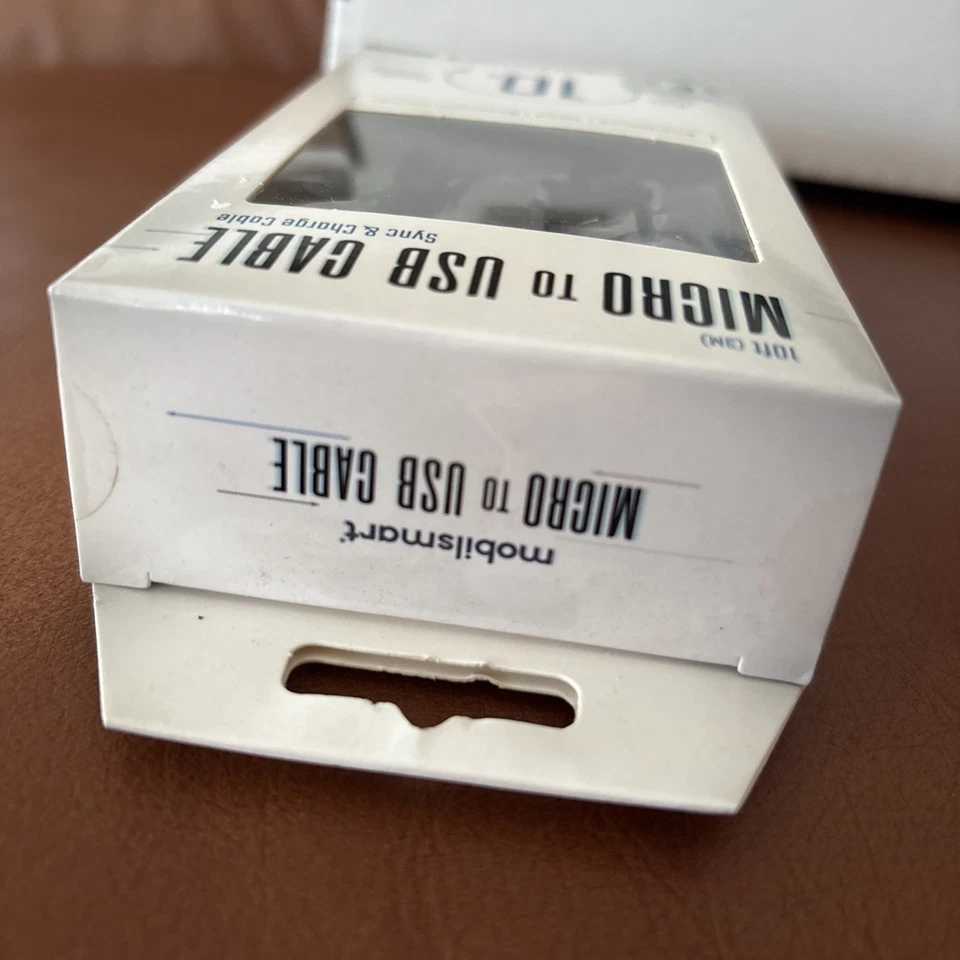 Cabo micro para USB 10 pés Mobilsmart sincronização e carregamento - Imagem 3 de 4