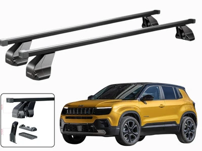BARRE PORTATUTTO PORTAPACCHI DA TETTO PER JEEP AVENGER DA 2023- MENABO NERE