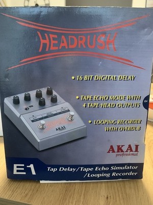 AKAI E1 Headrush Echo Delay Guitar Effect Pedal wie neu mit OVP