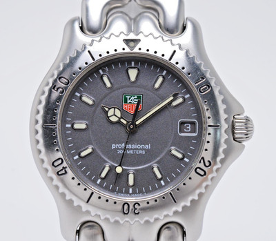 [NEAR MINT] TAG Heuer Professional SEL WG1113-K0 Gray Quartz Men's Watch Japan