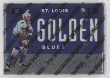 1996-97 Leaf Preferred Vanity Plates Brett Hull #5 HOF 2cb