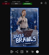 VIDEOGAME Topps WWE Slam 25 - MAIN EVENT JINGLE BRAWLS Base - SHEAMUS