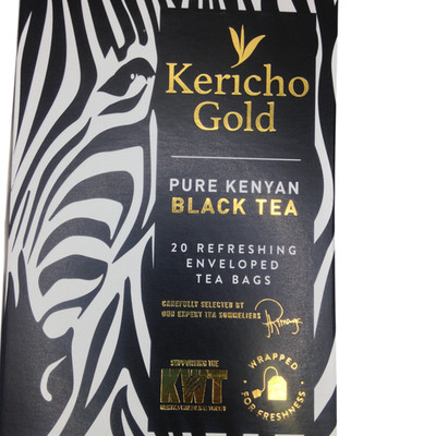 Kericho Gold Premium Black Pure Kenya Tea Bags 20 Enveloped KWT Conservation