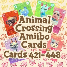 Authentic Animal Crossing Amiibo Series 5 Cards -   s 421-448 - Choose Your Card