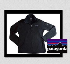 Patagonia Women  s SMALL Better Sweater 1/4-Zip Black Jacket 25617 Pullover