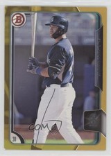 2015 Bowman Draft Gold 39/50 DJ Peterson #142 g1z