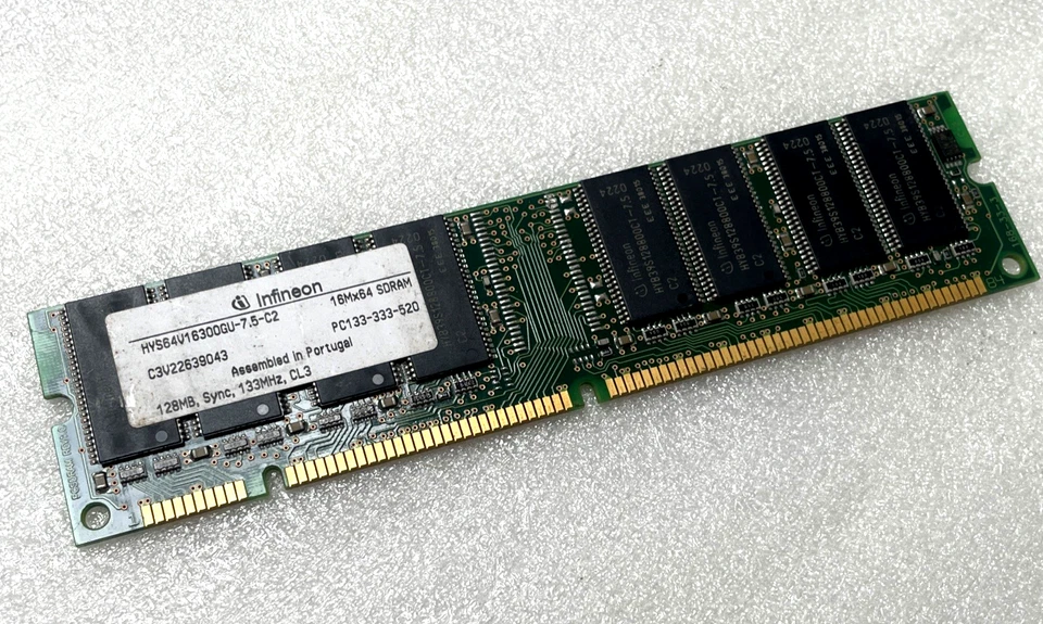 MEMORY HYS64V16300GU-7.5-C2 16MX64 SDRAM PC133-333-520 128MB, SYNC, 133MHz, CL3 - Image 3 of 4