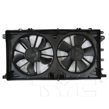 TYC 625490 Dual Radiator & Condenser Cooling Fan Assembly New
