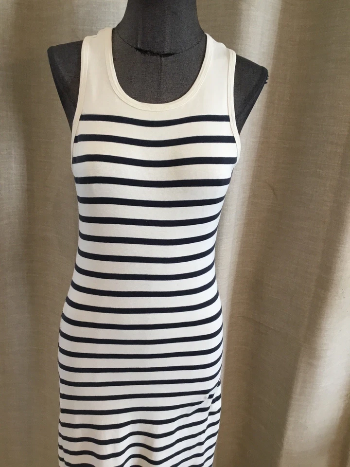 Très Belle Et Authentique Robe Marinière Coton Jean Paul Gaultier 36 Tbe - Photo 2/4