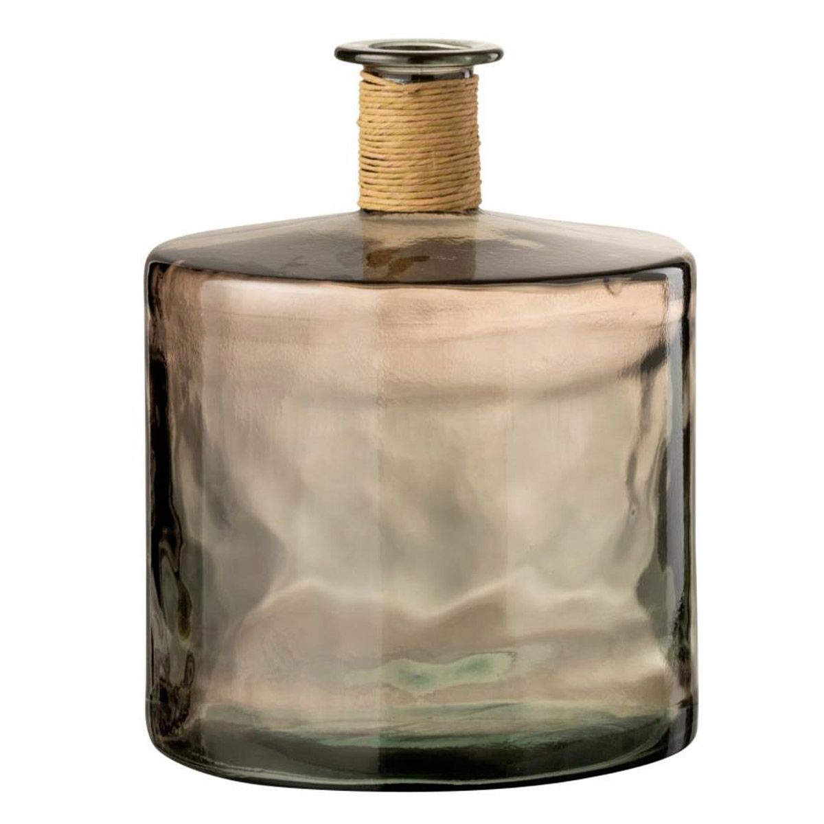 Vase design en verre Safari 45cm marron, l'elegance du haut de gamme