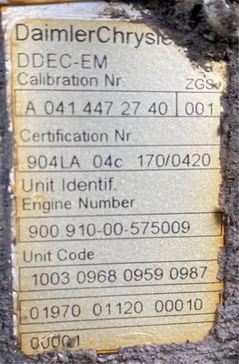 Mercedes OM904LA ECMs A 041 447 27 40 001 Used P-48646