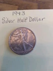 1943  Walking Liberty Half Dollar Silver Great Detail on coin