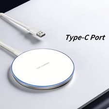 30W Wireless Charger Pad Stand Fast Charging Dock for iPhone Android Phones