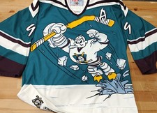 RARE CCM Anaheim Ducks Paul Kariya #9 Men’s M Wild Wing Hockey Jersey