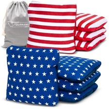Cornhole Bean Bags Dual Sided Slide Stop Regulation Set 8 GoSports Tournament