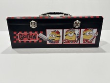Minions Gru Crew Metal Popcorn Tool Box Blackred W Handle Latches Minions Gru Crew Metal Popcorn Tool Box Blackred W Handle Latches