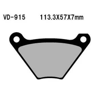 For Harley-Davidson Electra Glide 80-84 Rear Organic Semi-Metallic Brake Pads Foto 2 de 2