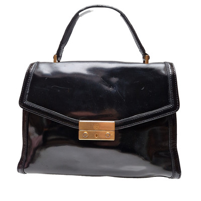 TORY BURCH Tasche JULIETTE Top Handle Satchel Bag Lackleder Schwarz #3067