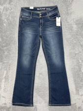 WallFlower Luscious Curvy Fit Bootcut Jeans Juniors 15/32 Blue Med Wash Stretch