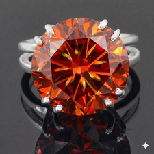 RARE Certified 23Ct Flame Orange Diamond Soli...