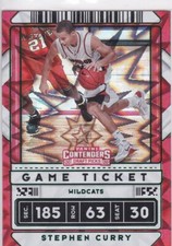 STEPHEN CURRY Basketball Draft Picks RARE $$ GAME TICKET GREEN EXPLOSION STEPH!