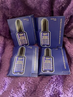 4 KIEHL'S Midnight Recovery Concentrate Moisturizing Face Oil 4 mL Each