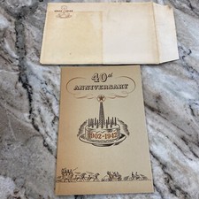 ORIGINAL 1942 TEXACO 40th ANNIVERSARY ADVERTISING BOOKLET WITH Envelope