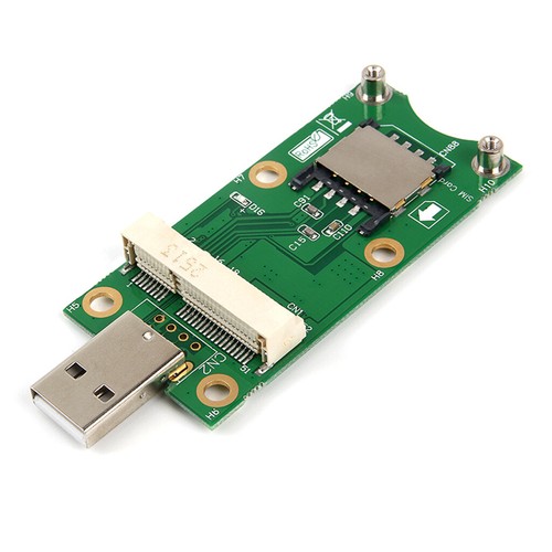 Mini Wireless PCI-E to USB Adapter with SIM Card Slot for 3G 4G WWAN/LTE Module - Zdjęcie 1 z 7