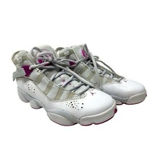 NIke Jordan Air 6 rings sneakers 7 youth GS Platinum Fuchsia Basketball shoes