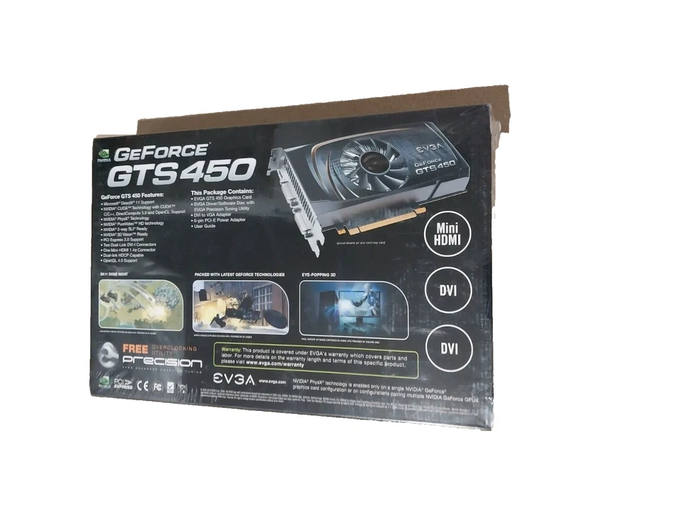 NVIDIA GeForce GTS 450 GDDR5 2X DVI Mini HDMI Graphics Card - Image 2 of 4
