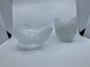 Vintage Mikasa Hoya Scalloped Shell Hostess Bowl & Dessert/Fruit Bowls