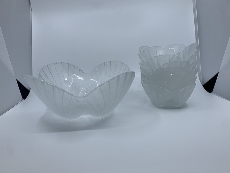Vintage Mikasa Hoya Scalloped Shell Hostess Bowl & Dessert/Fruit Bowls