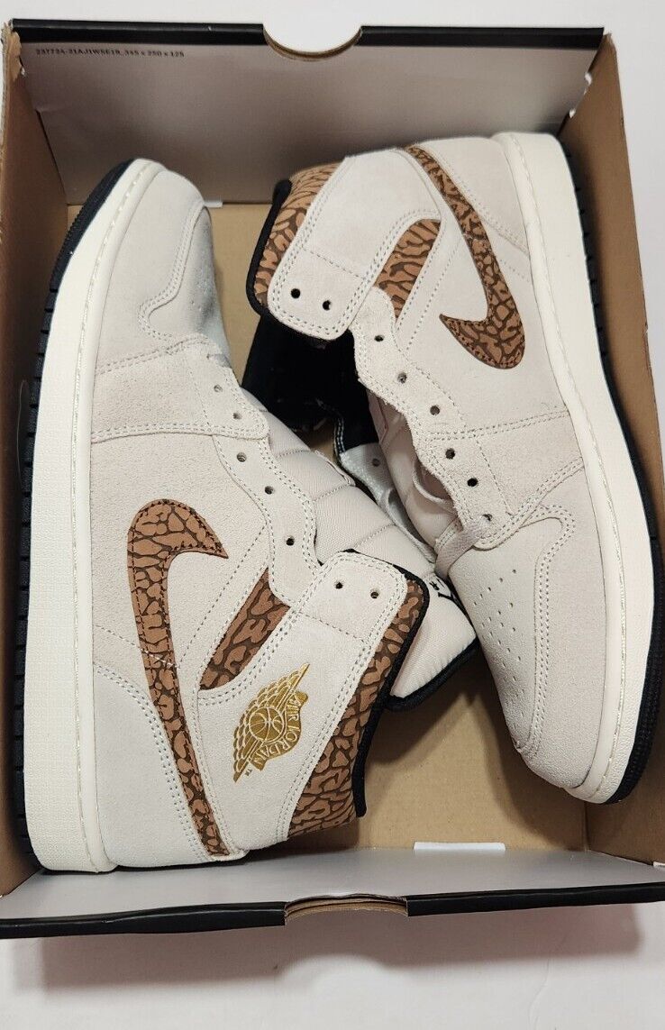 Nike Air Jordan 1 Mid Brown Elephant Light Orewood DZ4129 Nike Air Jordan 1 Mid Brown Elephant Light Orewood DZ4129