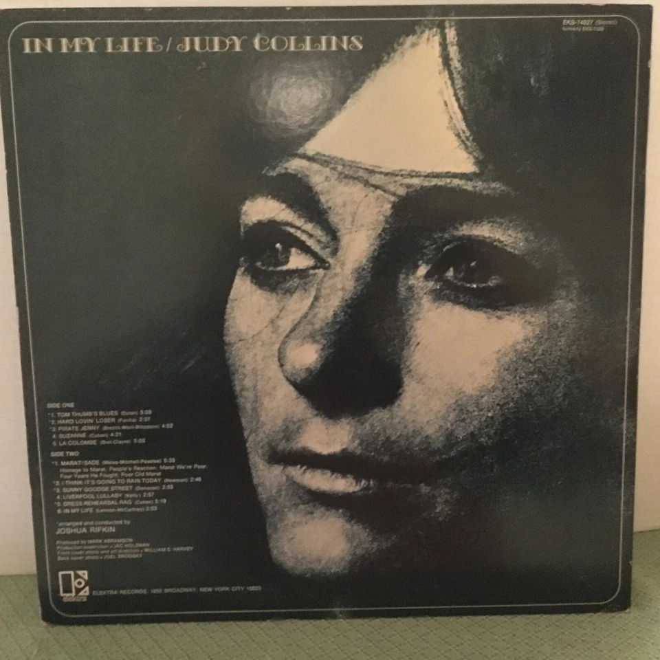 JUDY COLLINS IN MY LIFE EKS-74027 LP VINYL RECORD Foto 2 de 4