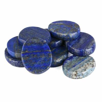Afghanistan Lapislazuli Flachrolle ca. 3 x 2,5 cm