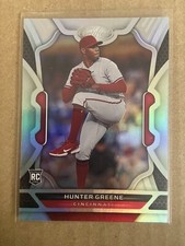 2022 Panini Chronicles Certified Hunter Greene Rookie Cincinnati Reds Card #35