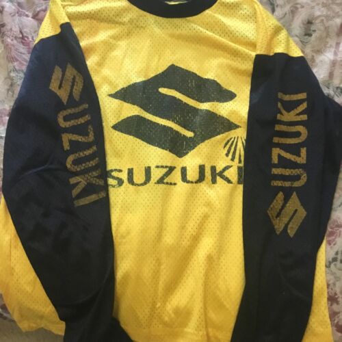 Suzuki Legends Ride a Suzuki Motorcycle White t shirt Black distressed text 