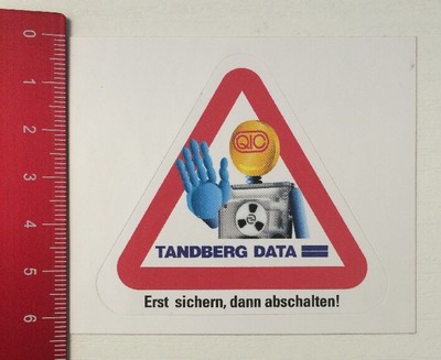 Sticker/Decal: Tandberg Data-QIC-First Backup Then Switch Off (230316113)